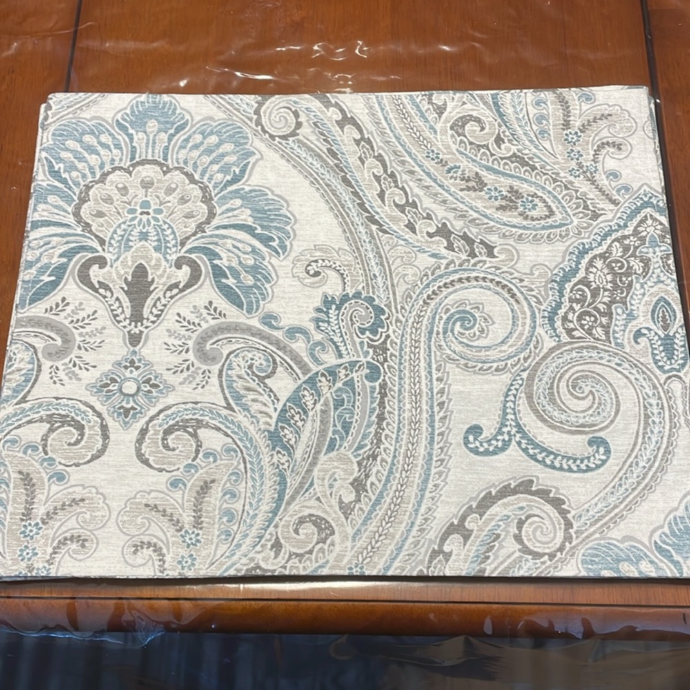 Set of Four Paisley Placemats